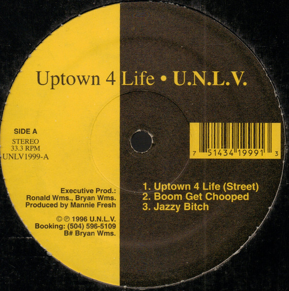 U.N.L.V. – Uptown 4 Life (1996, Vinyl) - Discogs