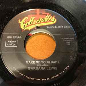 Barbara Lewis - Make Me Your Baby / Make Me Belong To You album cover