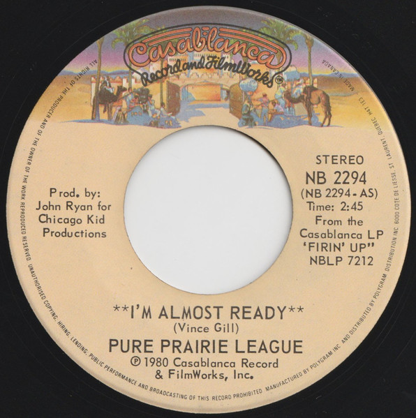 Pure Prairie League – I'm Almost Ready (1980, Vinyl) - Discogs