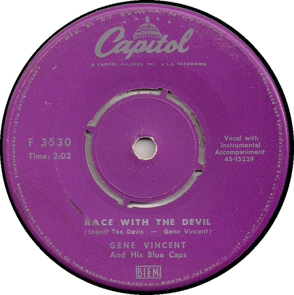 Gene Vincent And His Blue Caps – Race With The Devil / Gonna Back