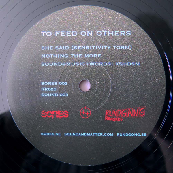 To Feed On Others  &  Demon Repellent - She Said | Sores (SORES002) - 3