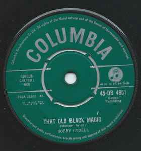 Bobby Rydell - That Old Black Magic  album cover