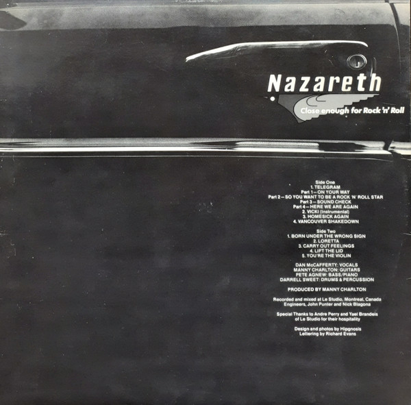 Nazareth - Close Enough For Rock 'N' Roll | A&M Records (SP-4562) - 6