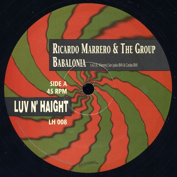Ricardo Marrero & The Group – Babalonia / My Friend (1992, Vinyl