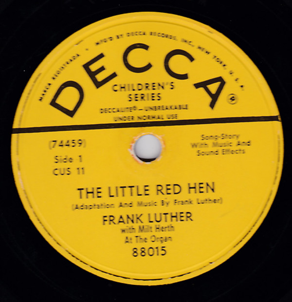 descargar álbum Frank Luther - The Little Red Hen