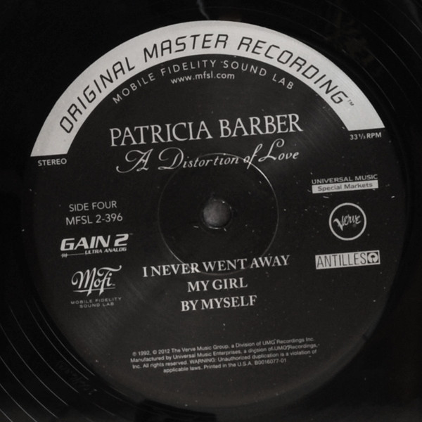 Patricia Barber – A Distortion Of Love (2013, 180g, Vinyl) - Discogs