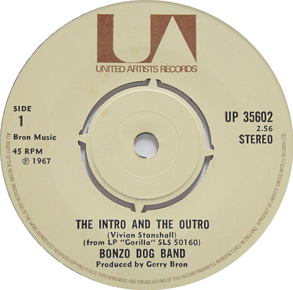 Bonzo Dog Band The Intro And The Outro 1973 Vinyl  Discogs 