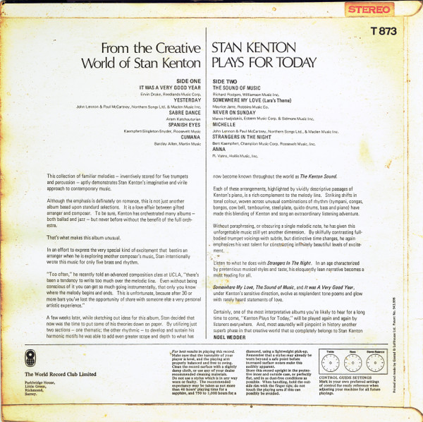 ladda ner album Stan Kenton - Plays For Today