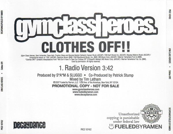 Album herunterladen Gym Class Heroes - Clothes Off