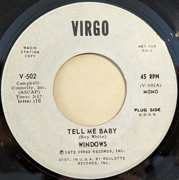 Windows – Tell Me Baby (Vinyl) - Discogs