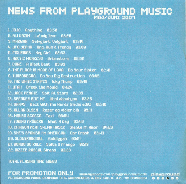 ladda ner album Various - News From Playground Music Maj Juni 2007