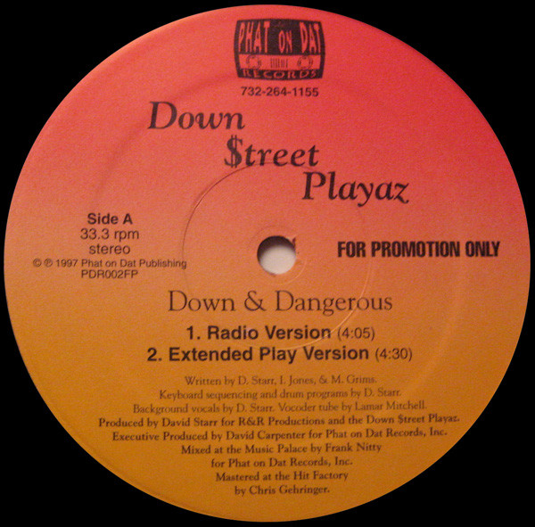 Down $treet Playaz – Down & Dangerous (1997, Vinyl) - Discogs