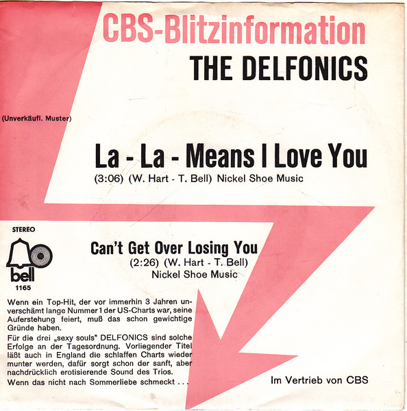 The Delfonics - La - La - Means I Love You / Can't Get Over Losing You, Releases