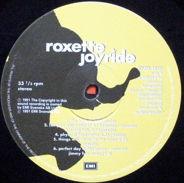 Roxette - Joyride | EMI (EMD 1019) - 6