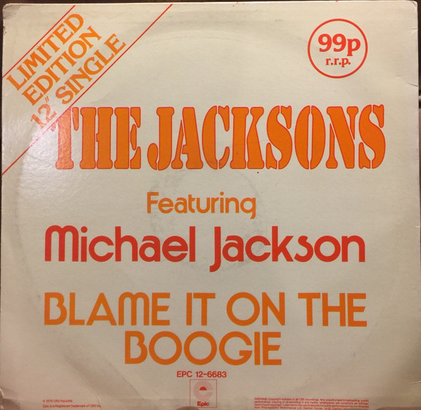 The Jacksons – Blame It On The Boogie (1978, Vinyl) - Discogs