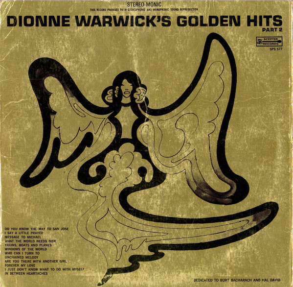 Dionne Warwick – Golden Hits Part 2 (1970, Gatefold, Vinyl) - Discogs