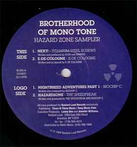 Various - Brotherhood Of Mono Tone - Hazard Zone Sampler album cover