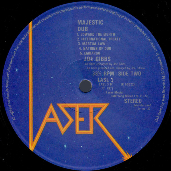 télécharger l'album Joe Gibbs And The Professionals - Majestic Dub