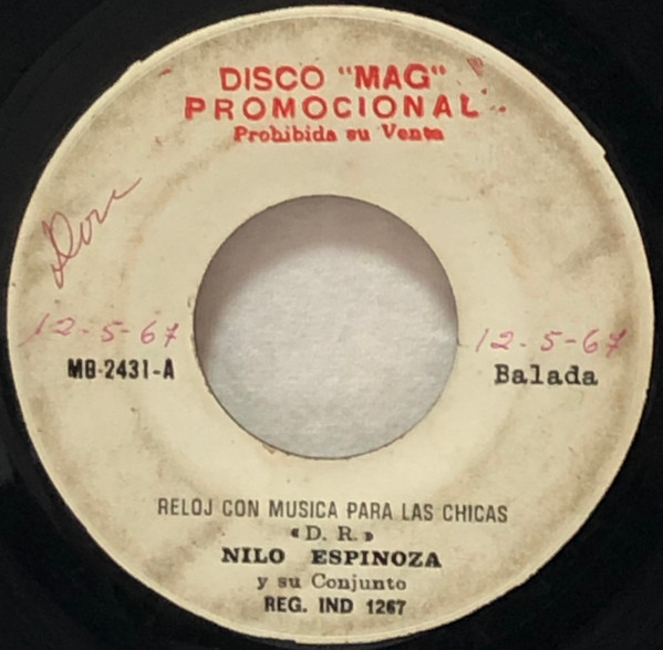 enlace Escrutinio Honestidad Nilo Espinosa y Su Conjunto – Reloj Con Musica Para Las Chicas (1967,  Vinyl) - Discogs