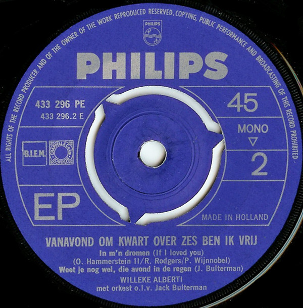 descargar álbum Willeke Alberti - Vanavond Om Kwart Over Zes Ben Ik Vrij