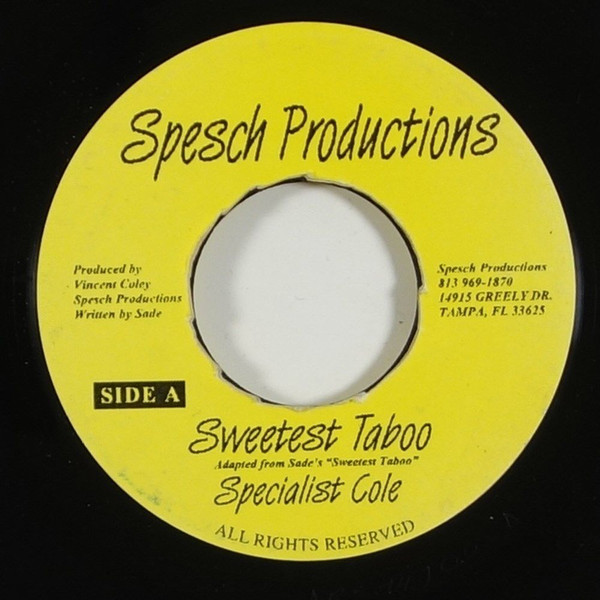 Specialist Cole – Sweetest Taboo (Vinyl) - Discogs