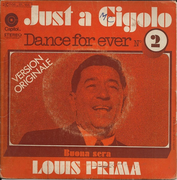 The wildest - just a gigolo by Louis Prima, LP with CED.Records -  Ref:120080407