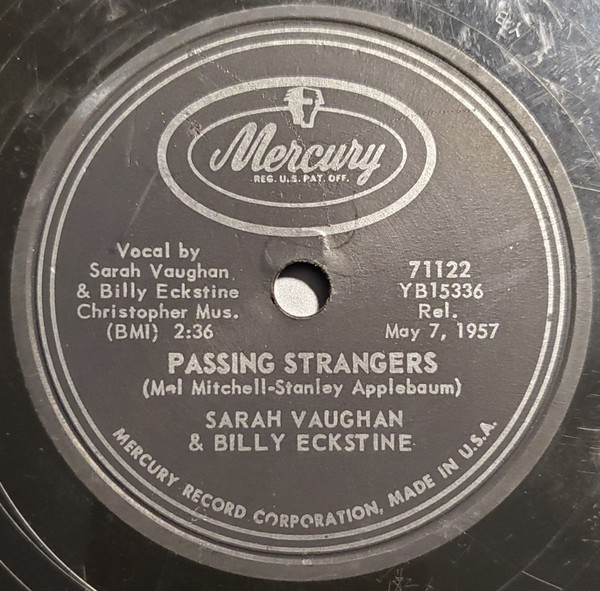 Sarah Vaughan & Billy Eckstine – Passing Strangers / The Door Is