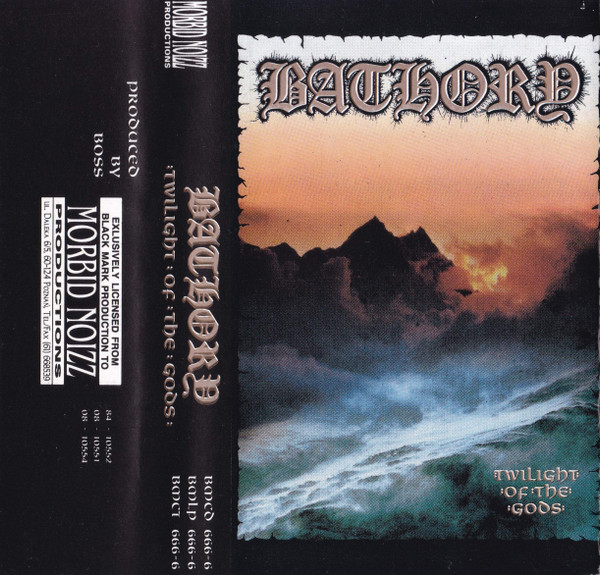 Bathory – Twilight Of The Gods (1994, White and gold spine, Cassette) -  Discogs