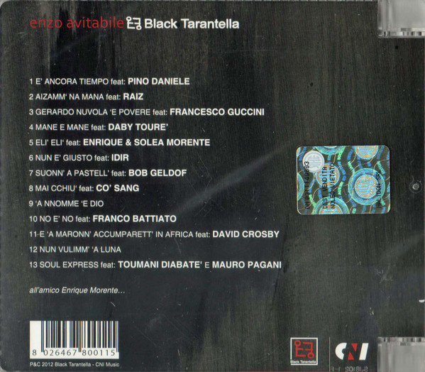 descargar álbum Enzo Avitabile - Black Tarantella