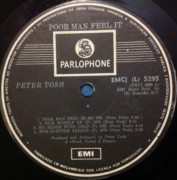 ladda ner album Peter Tosh - Poor Man Feel It