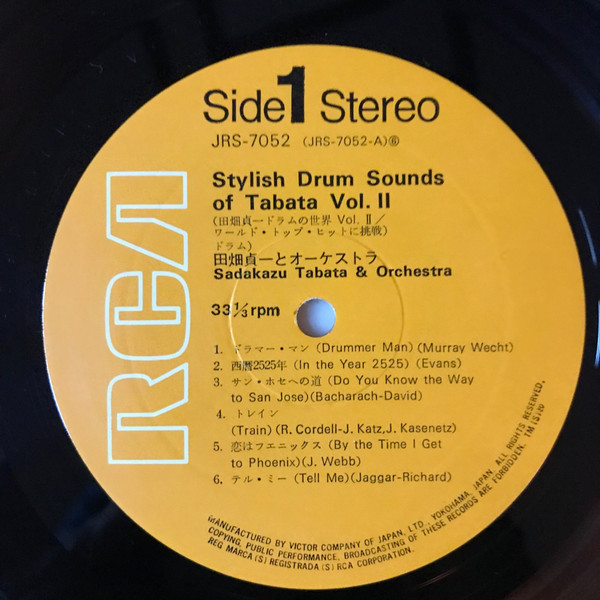lataa albumi Sadakazu Tabata & Orchestra - Stylish Drum Sounds Of Tabata