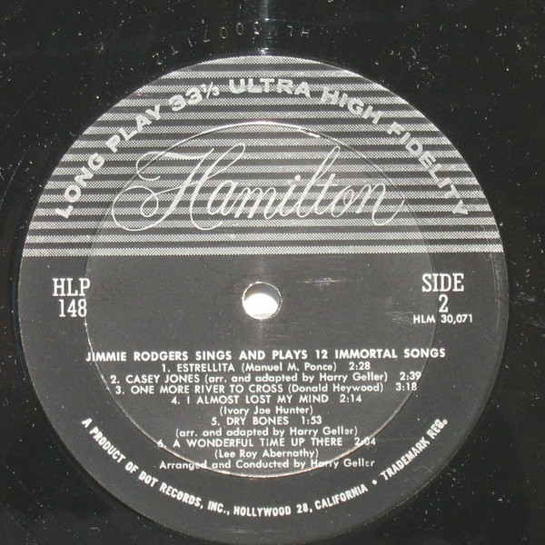 last ned album Jimmie Rodgers - Sings Plays 12 Immortal Songs