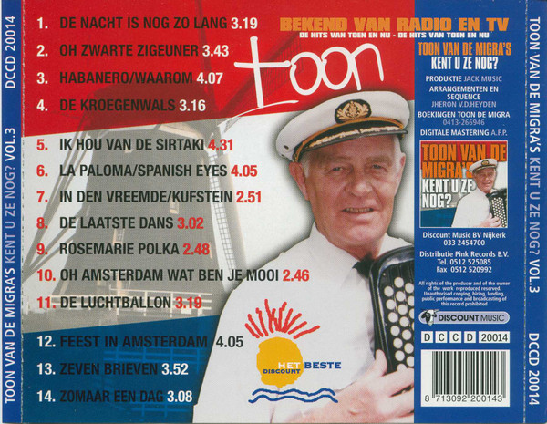lataa albumi Toon Van De Migra's - Kent U Ze Nog Vol3