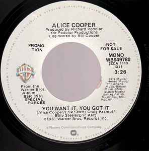 Alice Cooper (2) - You Want It, You Got It