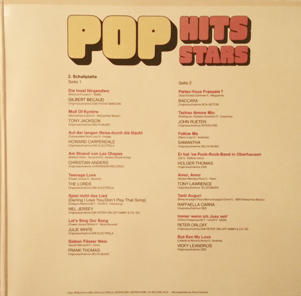 last ned album Various - Pop Hits Pop Stars