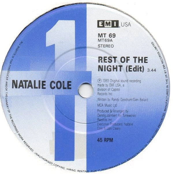 last ned album Natalie Cole - Rest Of The Night