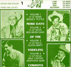 Wesley Tuttle - More Days Of The Yodeling Cowboys Volume 1 album cover