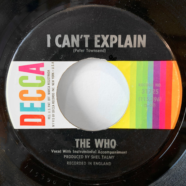 ７インチ☆WHO☆I Can't Explain UK Brunswick オリ | contifarma.pe