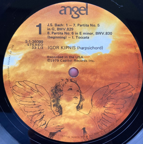 last ned album Bach Igor Kipnis - The Partitas For Harpsichord No 5 In G No 6 In E Minor