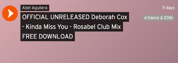 ladda ner album Deborah Cox - Kinda Miss You The Rosabel Remix