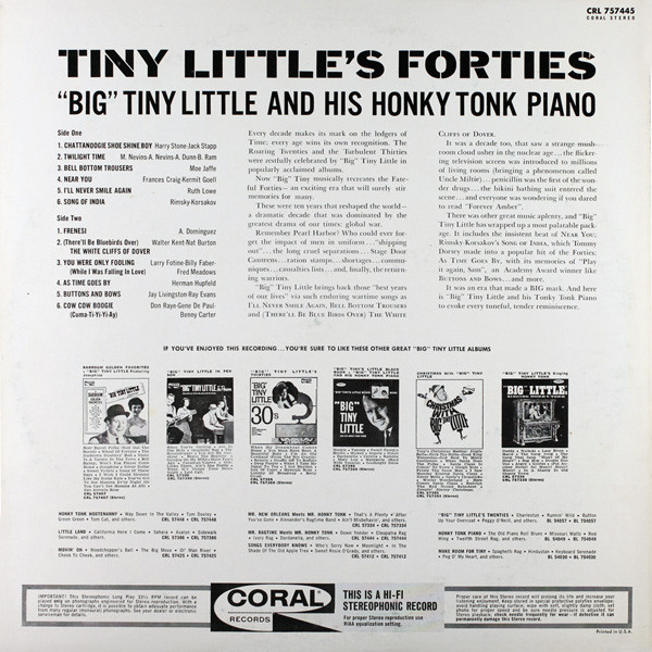 last ned album Big Tiny Little - Tiny Littles Forties