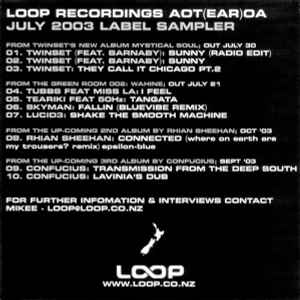 Various - LOOP Recordings Aot(ear)oa July 2003 Label Sampler album cover