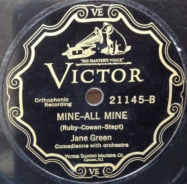 descargar álbum Jane Green - My One And Only What Am I Gonna Do Mine All Mine