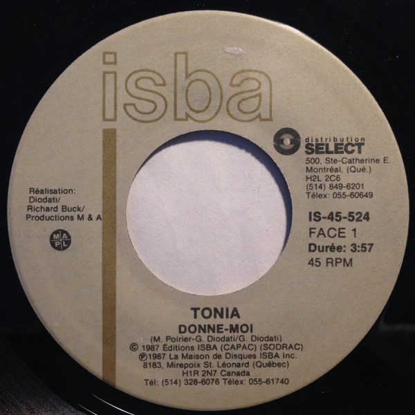 descargar álbum Tonia - Donne Moi