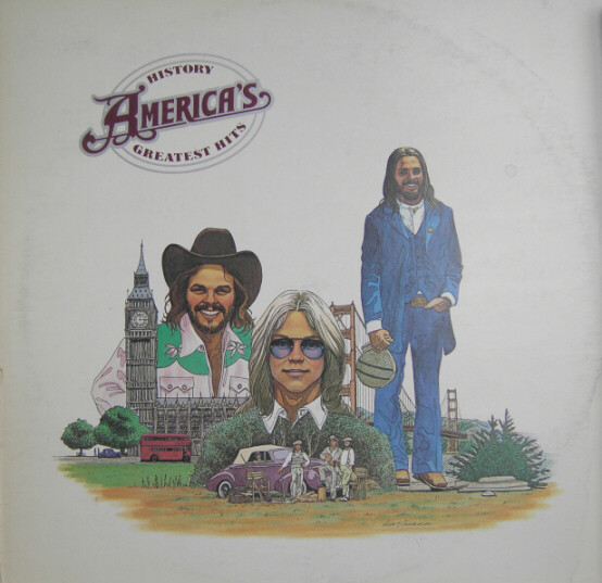 America - Greatest Hits 1975 アースバウンド / Orig. バイナル LP E/VG 海外 即決