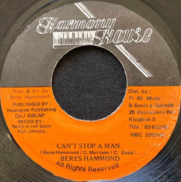 Beres Hammond – Can't Stop A Man (1995, Vinyl) - Discogs