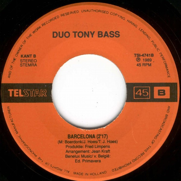 télécharger l'album Duo Tony Bass - Ik Ben Met Jou Niet Getrouwd New Beat