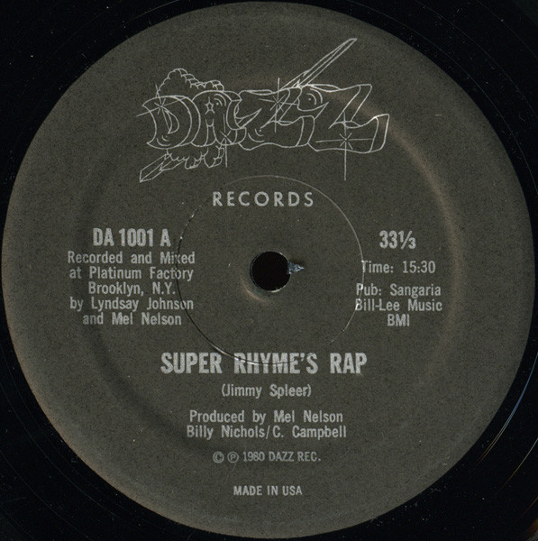 Jimmy Spicer – Adventures Of Super Rhyme (Rap) (1980, Vinyl) - Discogs