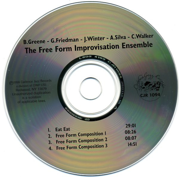 Album herunterladen Burton Greene, Gary William Friedman, Jon Winter , Alan Silva, Clarence Walker , The Free Form Improvisation Ensemble - The Free Form Improvisation Ensemble