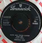 Cover of Save All Your Lovin' For Me / All Alone Am I, 1962, Vinyl